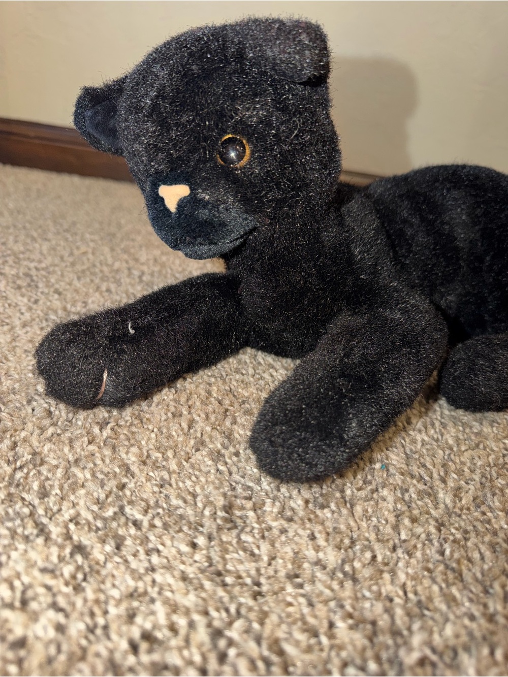 Russ Black Cat Midnight Plush 14 Inch Long Stuffed Animal Toy #1023 - Picture 4 of 6